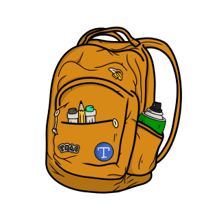 Teen Rebel Ape Club Backpack