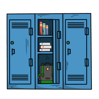 Teen Rebel Ape Club Locker