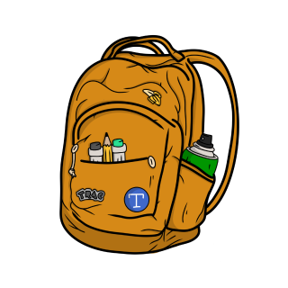 Teen Rebel Ape Club Backpack